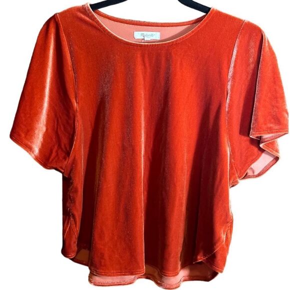 Madewell Burnt Orange Top Size Small S 📦 - Picture 7 of 7